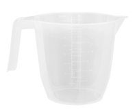 Plastic Measuring Jug 2L Clear Kitchen Utensil Baking Cooking Stackable UK Made