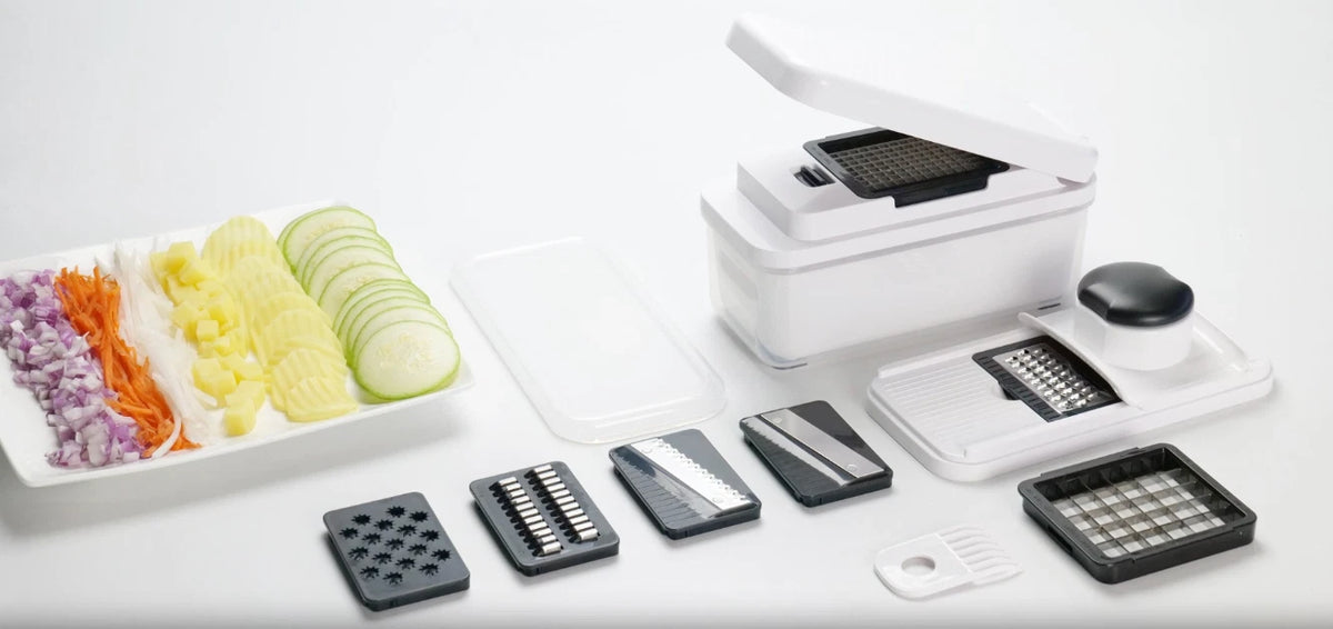 7-in-1 Vegetable Chopper with Container Multi-Functional Slicer Dicer Grater