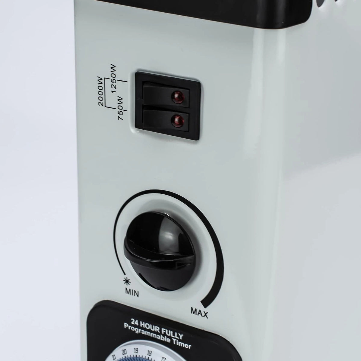 2000W Electric Convector Heater with 3 Heat Settings Timer & Thermostat 2kw