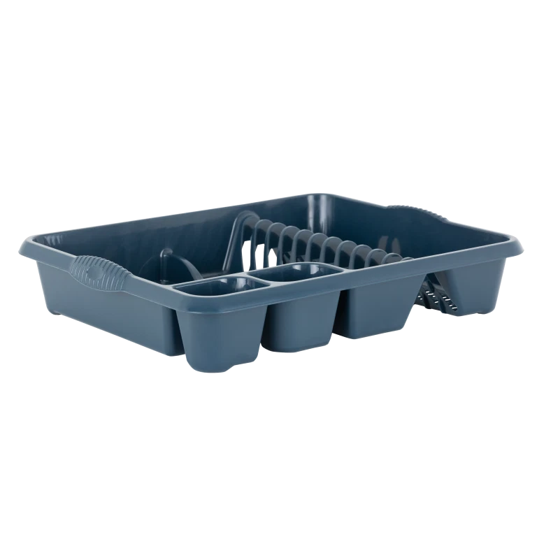 Large Plastic Kitchen Plate Dish Drainer Rack Draining Board Cutlery Holder UK