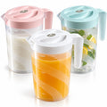 2 Litre Plastic Jug with Lid Pitcher Water Cocktail Juice Drinks Measuring Jugs
