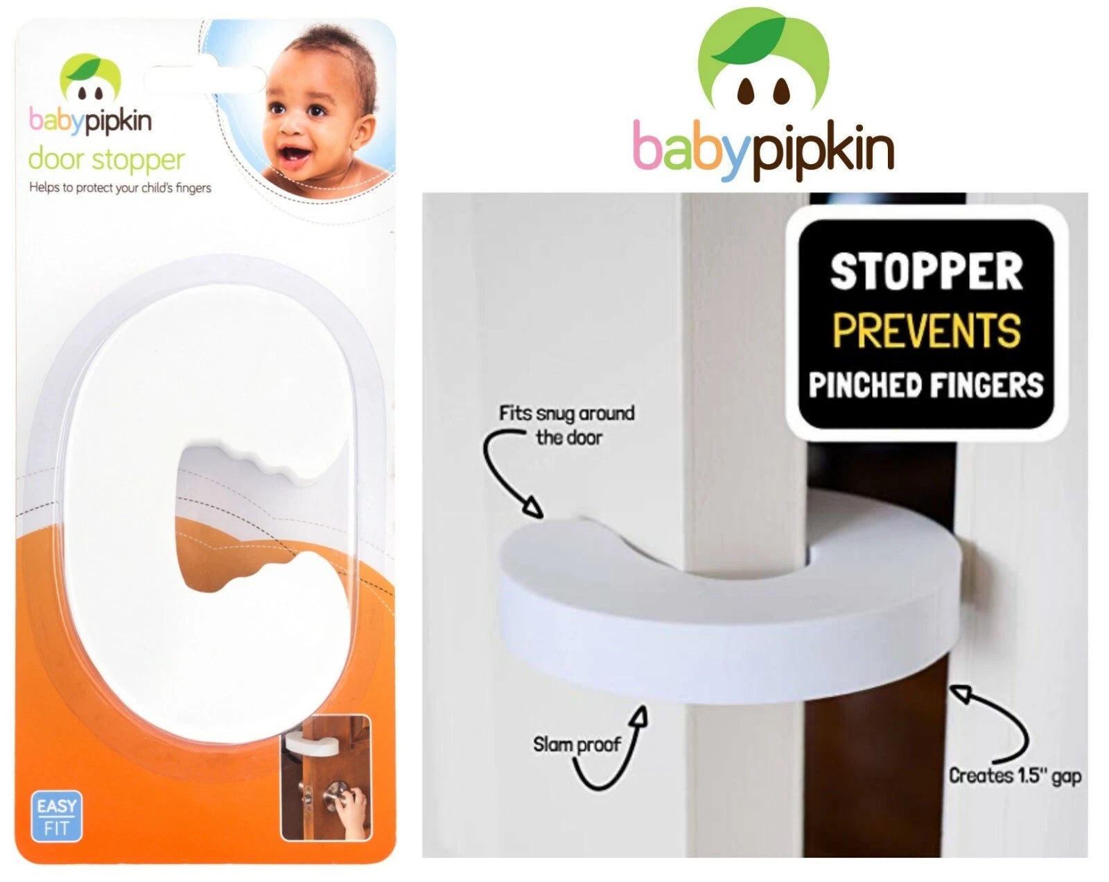 SINGLE FOAM DOOR GUARD PROTECTOR JAMMER STOPPER BABY KIDS FINGER SAFETY GUARDS