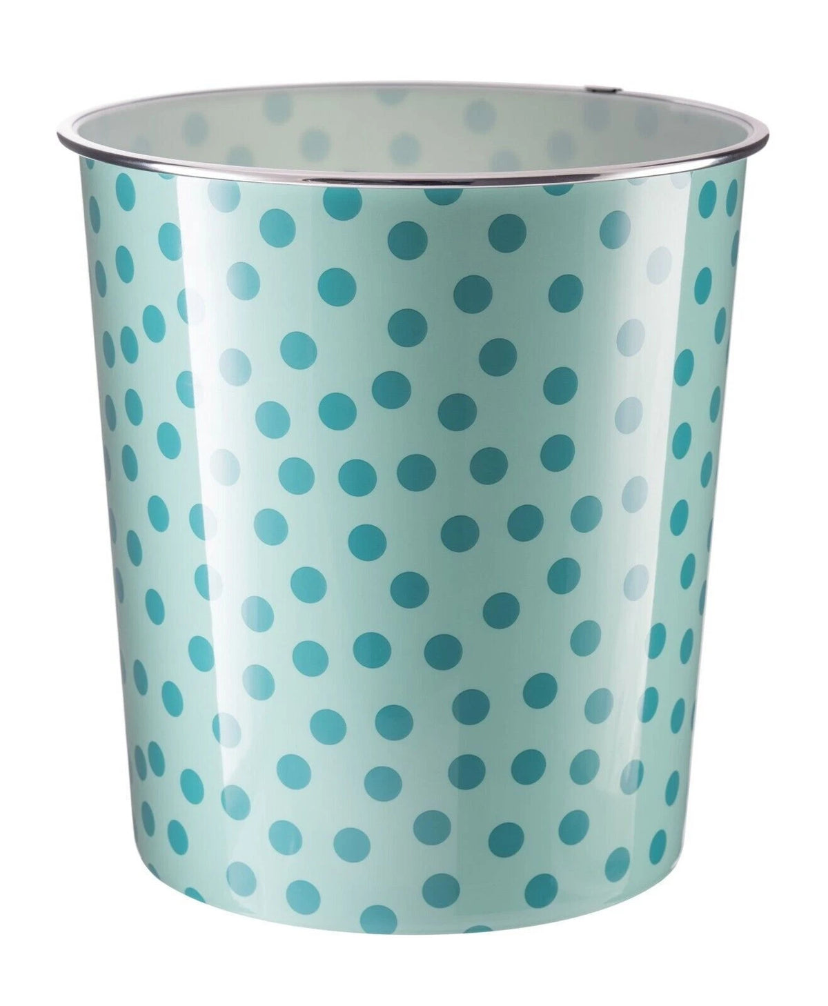 7.7L Waste Paper Dust Bin Rubbish Round Plastic Floral Office Bathroom Kitchen