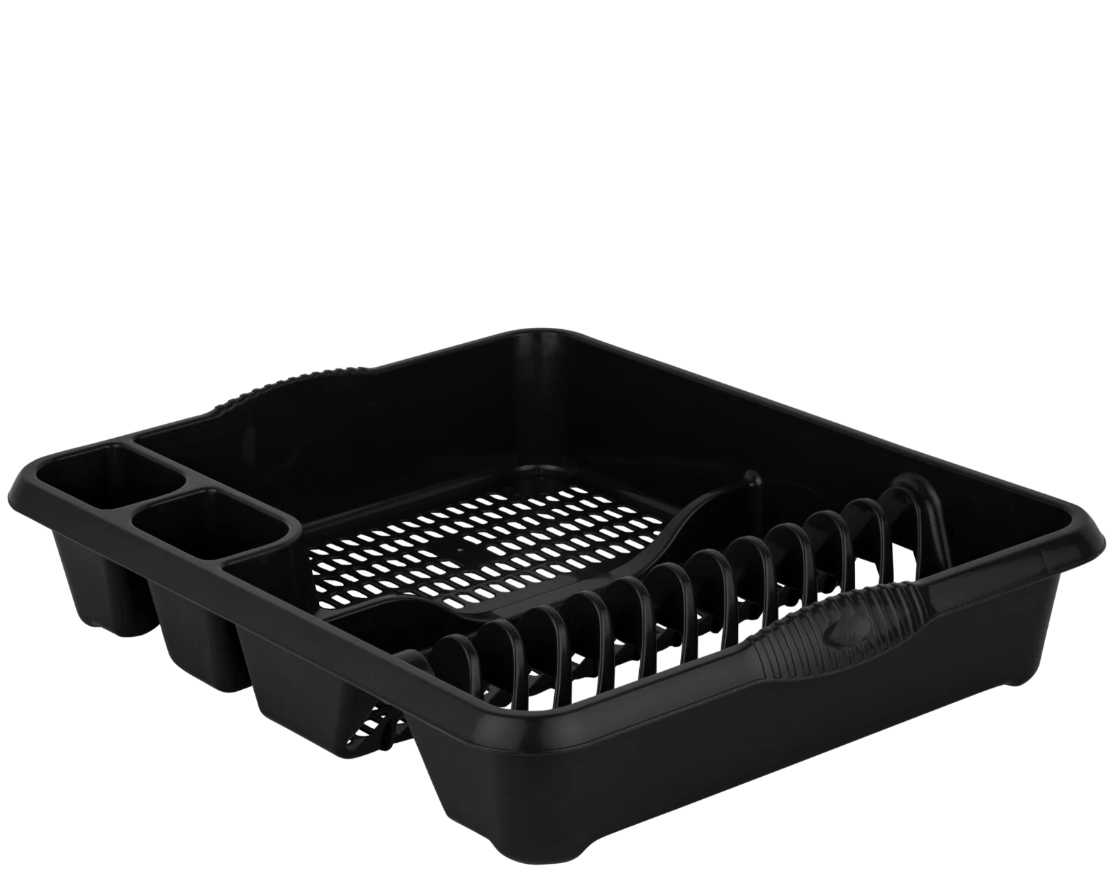 Large Plastic Kitchen Plate Dish Drainer Rack Draining Board Cutlery Holder UK