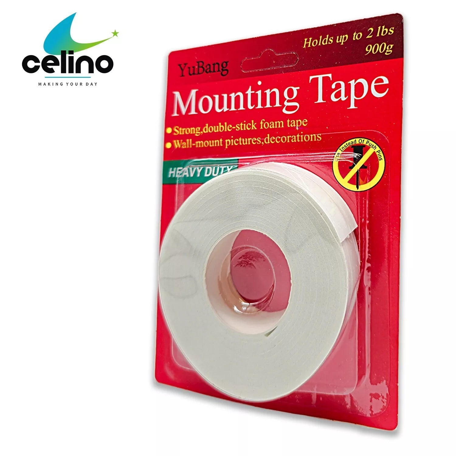 Double Sided Tape Heavy Duty Mounting Foam Tape Strong 18mm x 2m Wall Picture