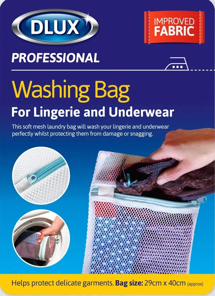 Mesh Washing Bag for Laundry Bra Lingerie Underwear Shoe Sock Zipper Delicates