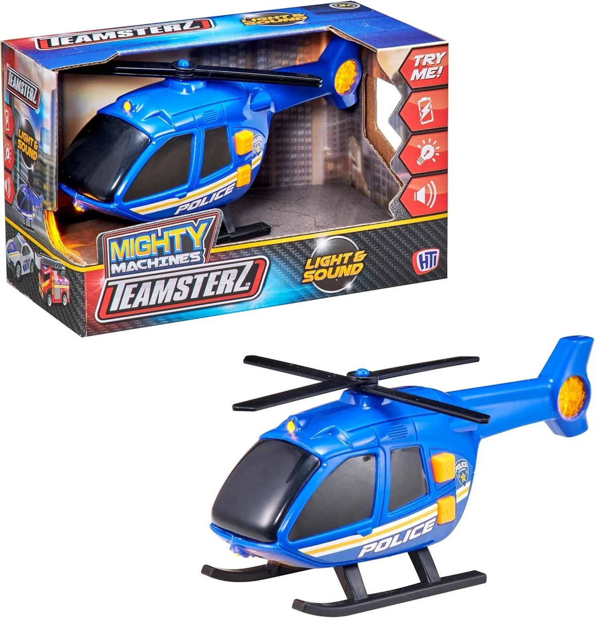 Teamsterz Police Helicopter Emergency Response Toy Light & Sound Kids Boys Toys