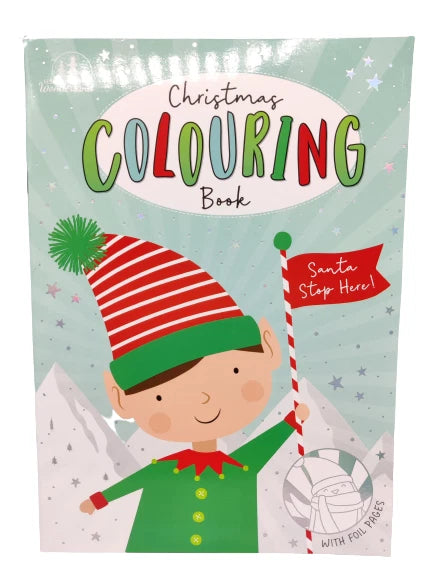 Share A4 Christmas Colouring Book Fun Activity Kids Children Boys Girls Snowman & Elf