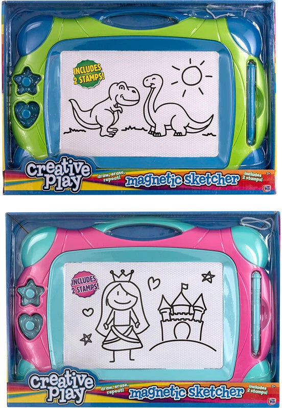 Kids Writing Drawing Board Magic Writer Magnetic Slate Doodle Pad Toy Gift
