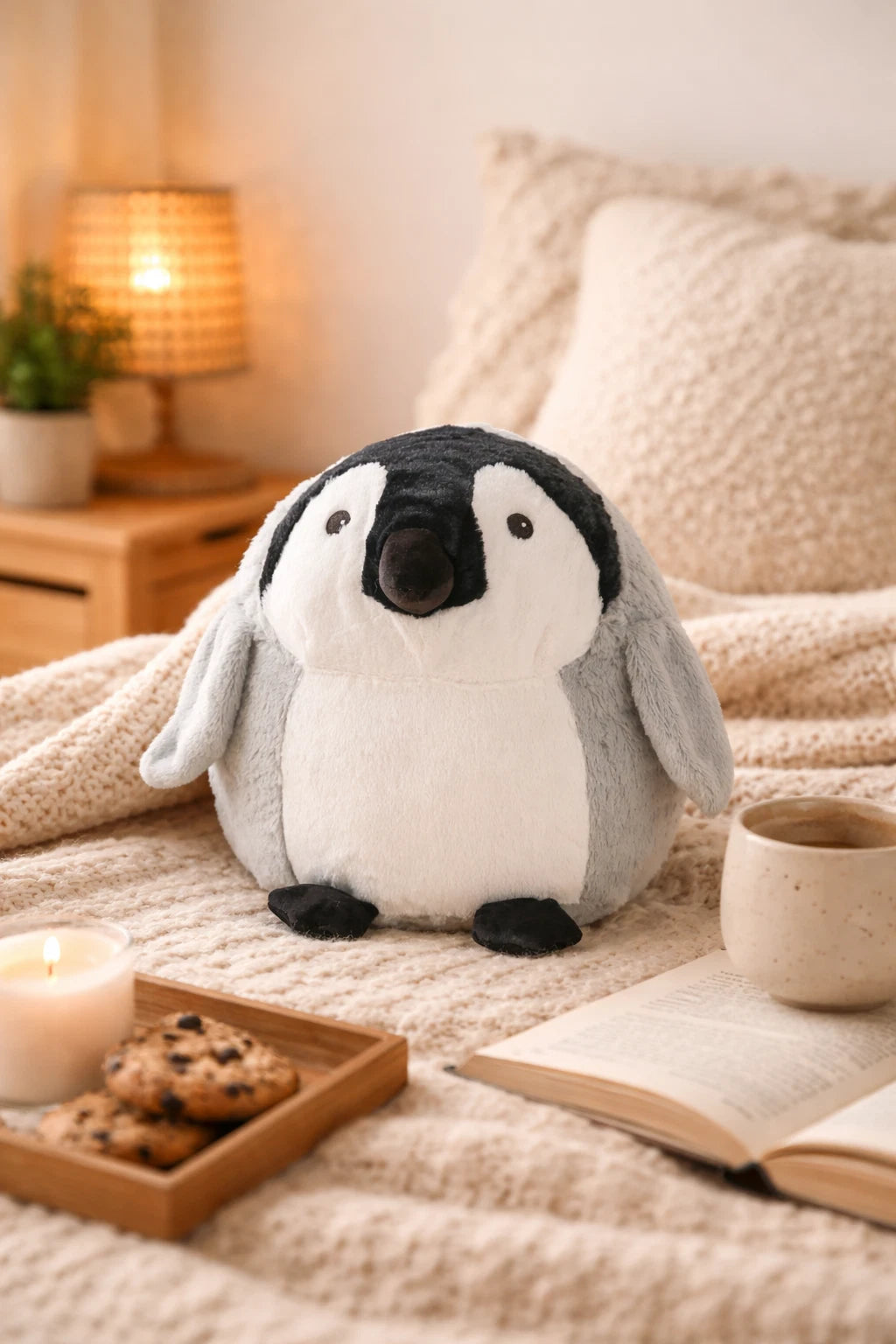 Large Plush Soft Toy Cuddly Cute PENGUIN Stuffed Teddy Girls Boys Birthday Gift