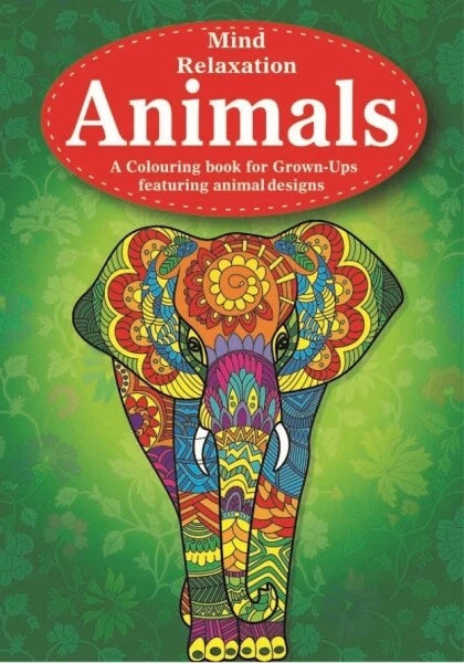 A4 Colouring Books Kids Adults Anti Stress Relief Mind Relaxation Colour Therapy