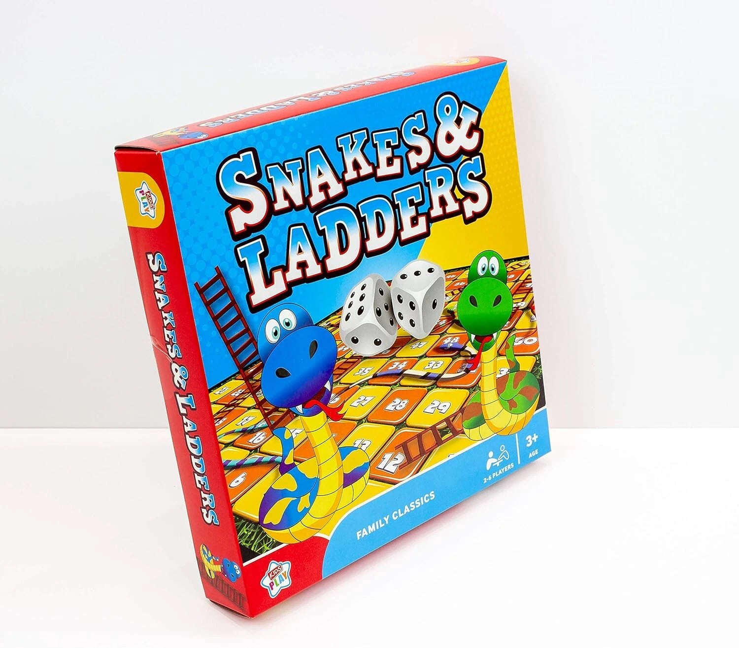 Snakes and Ladders Board Game Classic Traditional Family Game for Kids & Adults