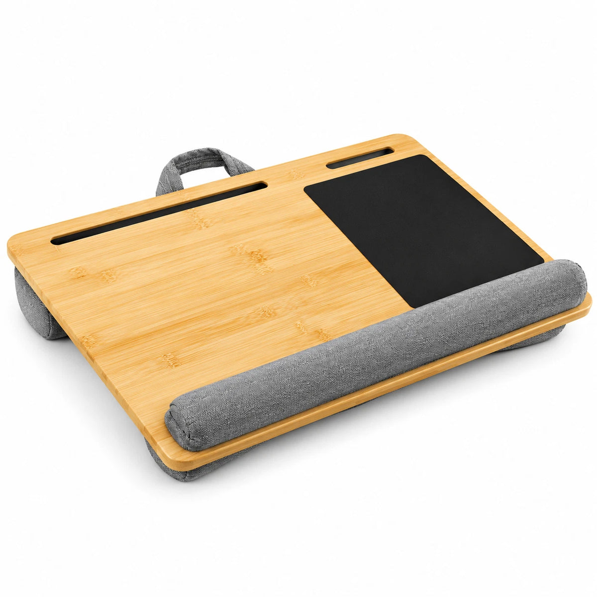 Large Bamboo Lap Desk Laptop Tray Portable Wide Sofa Working Support Cushion
