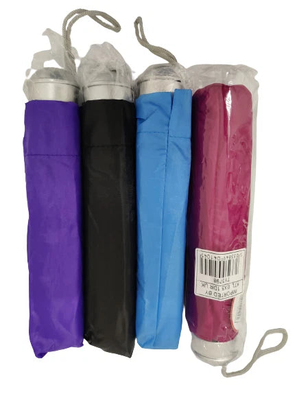 21" Ladies Telescopic Folding Compact Umbrella Lightweight Summer Wedding Brolly