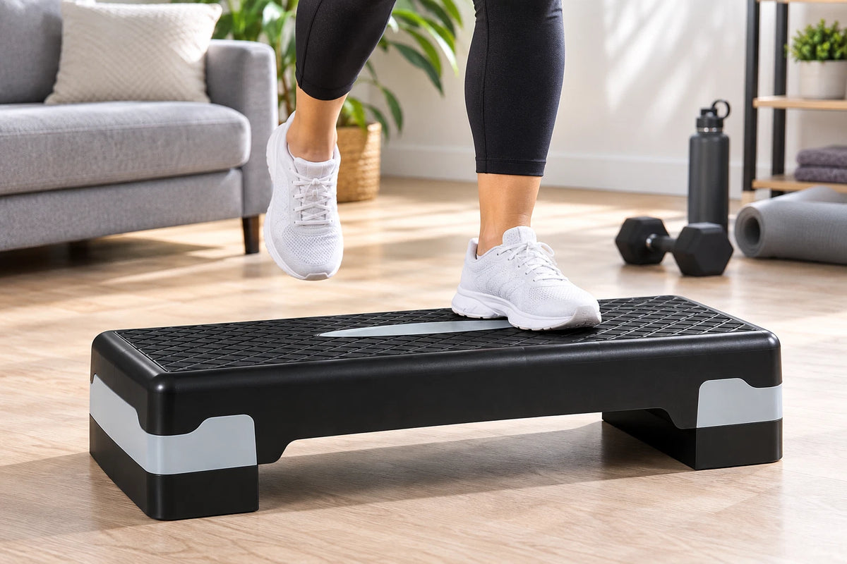 Aerobic Exercise Stepper Board Platform Adjustable Workout Gym Cardio Fitness