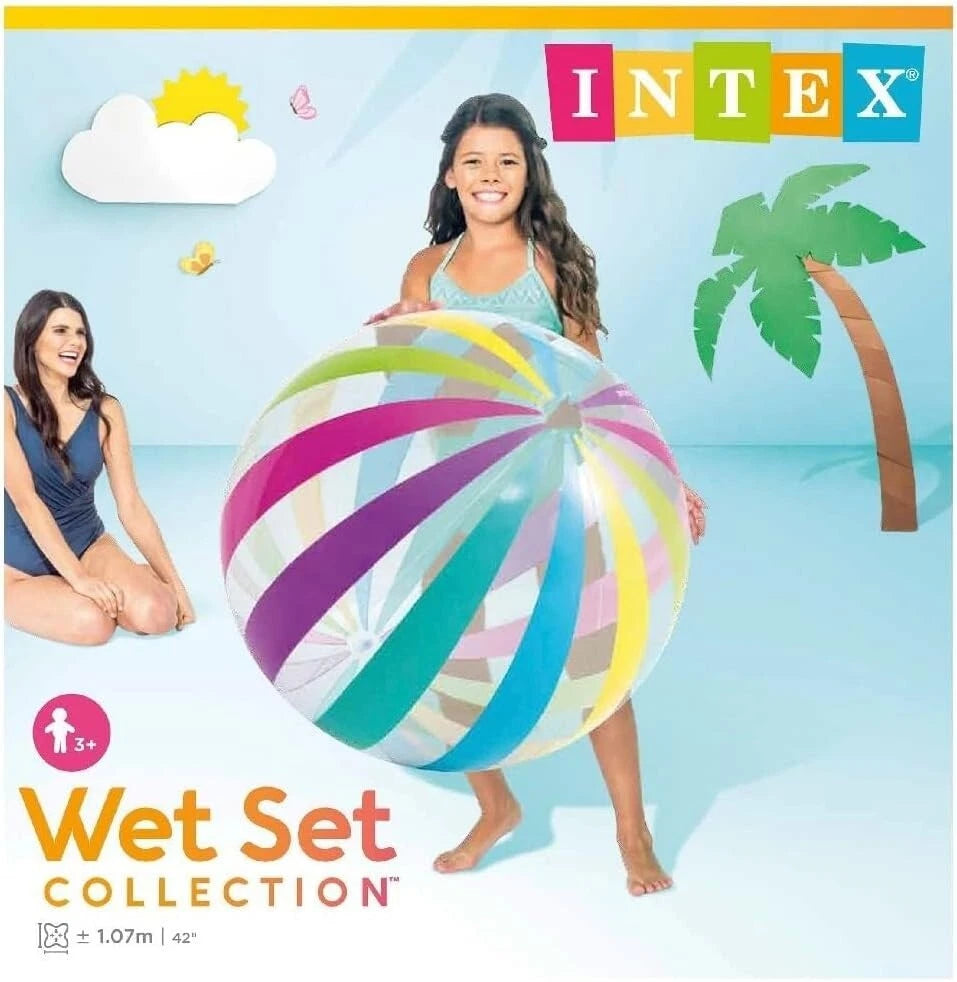 Jumbo Intex 42" Inflatable Beach Ball Giant Ball Holiday Party Swimming 107cm