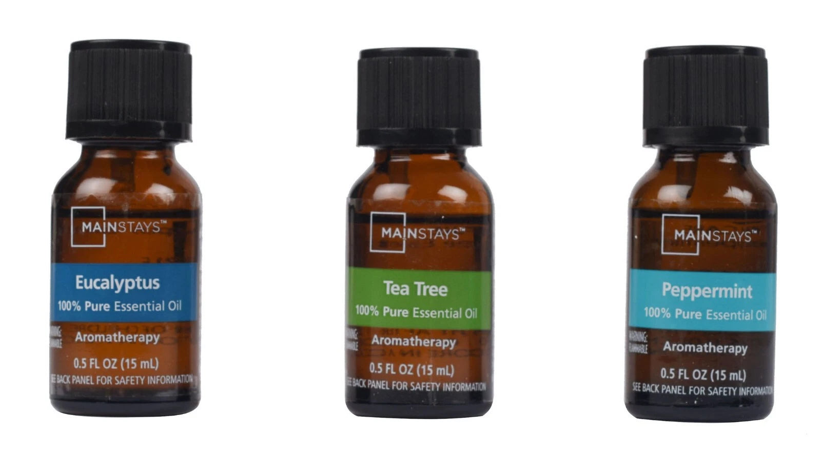 100% Pure Essential Oil Set Aromatherapy Diffuser Fragrance Oils 3 Pack 15ml NEW