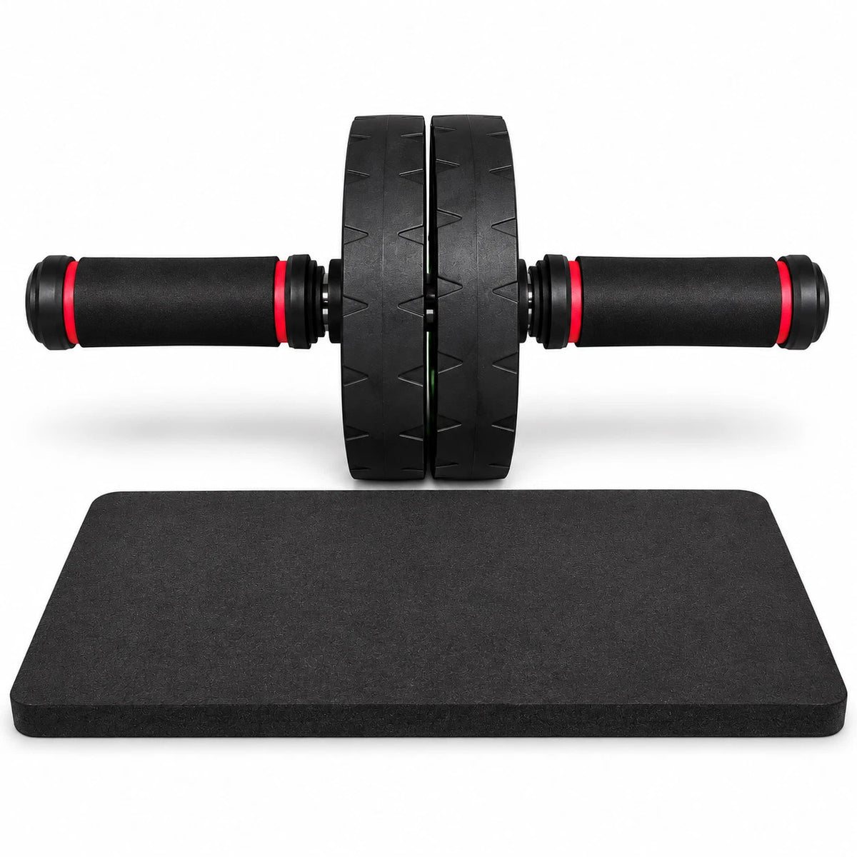 Ab Wheel Exercise Roller Gym Knee Mat Abdominal Core Strength Workout Fitness