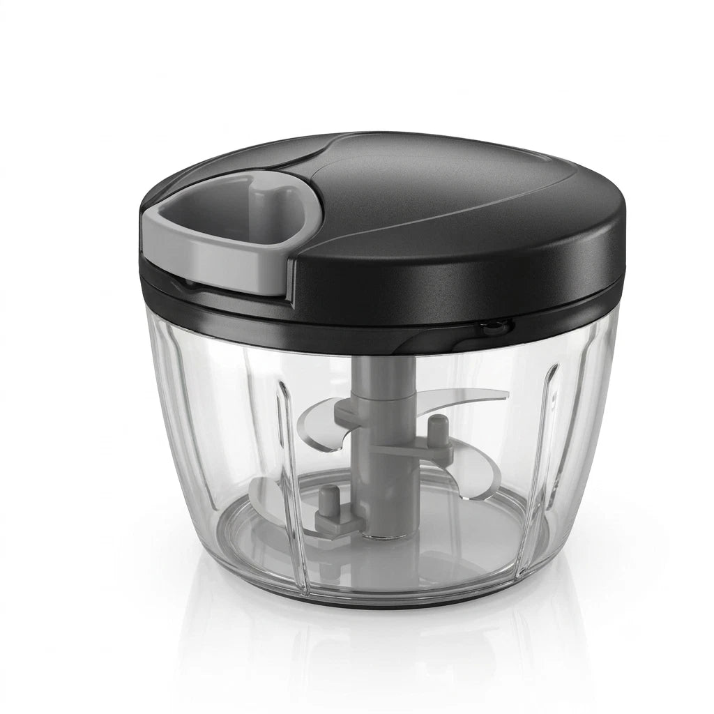Manual Food Chopper Vegetable Chopper with Easy Pull Cord 650ml Onion Slicer