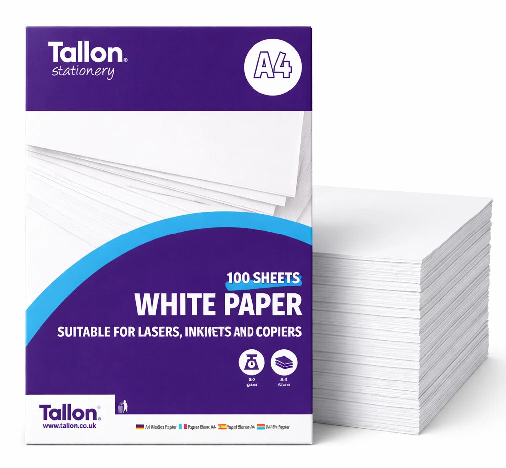 A4 Copy Printer Paper 80gsm 100 Sheets Office Multi Purpose Inkjet Laser Copier