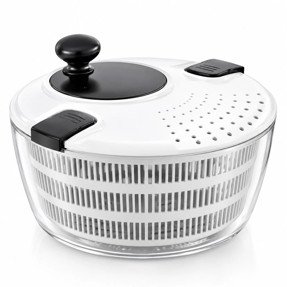 Salad Spinner 4L Lettuce Washer Vegetable Dryer Colander Strainer Drainer Bowl