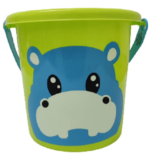 Pack of 3 Medium Kids Beach Water Buckets With Handle Sand Summer Outdoor Garden