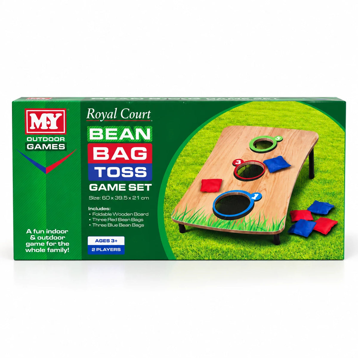Bean Bag Toss Garden Game Set Wooden Foldable Family Fun Kids Skill Games