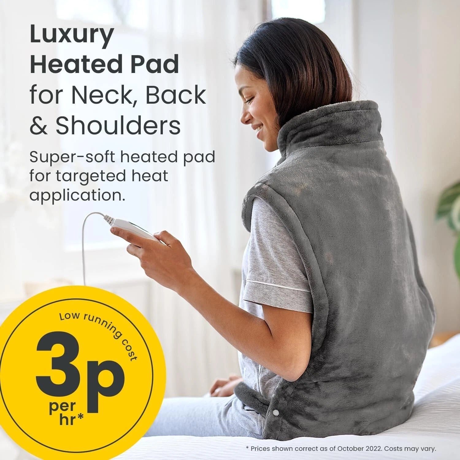 Electric Heating Pad for Neck Shoulder Back Warmer Pain Muscle Relief Washable