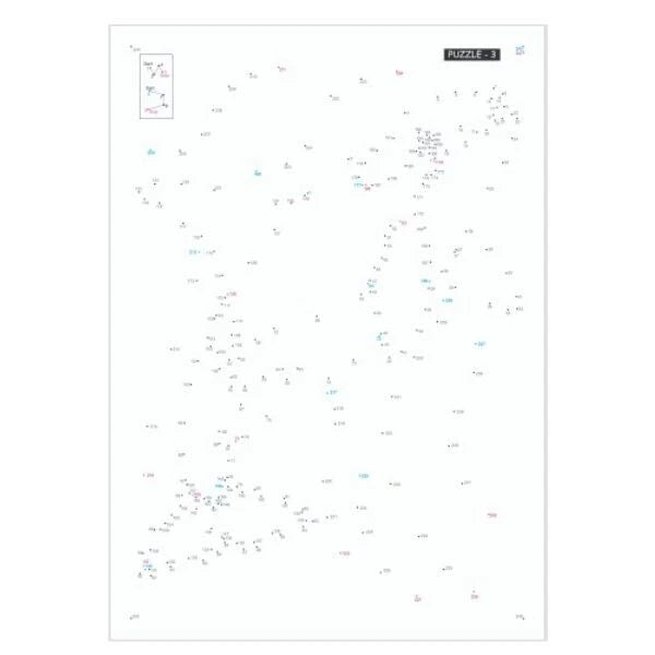 A4 Dot To Dot Adults Book Extreme Puzzle Anti-Stress Challenging Activity Book