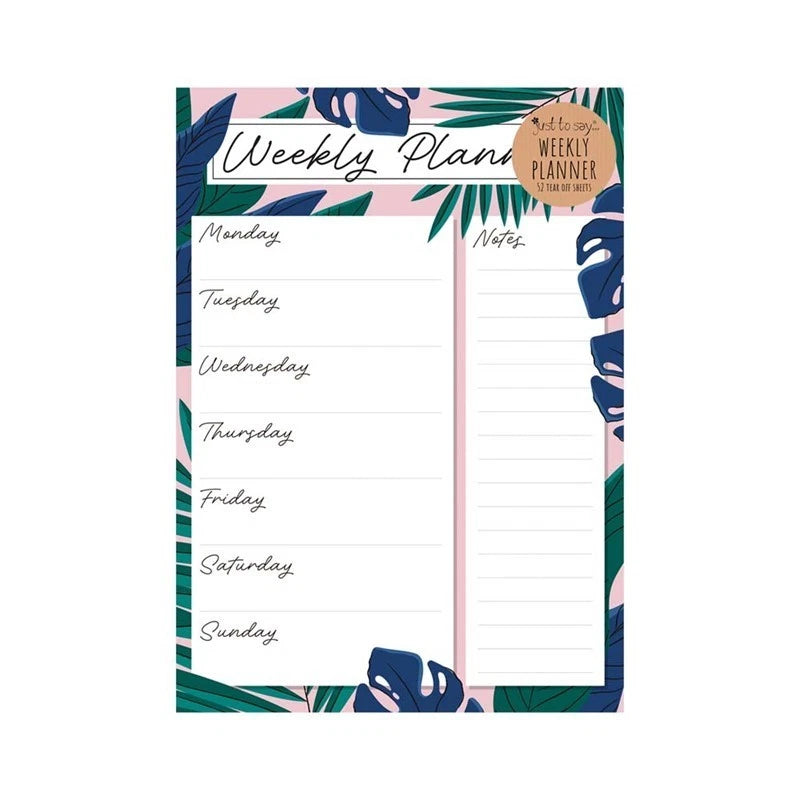 A4 Weekly Planner & To Do List Notepad – Meal Plan Desk Pad Tear-Off Sheets for Home & Office