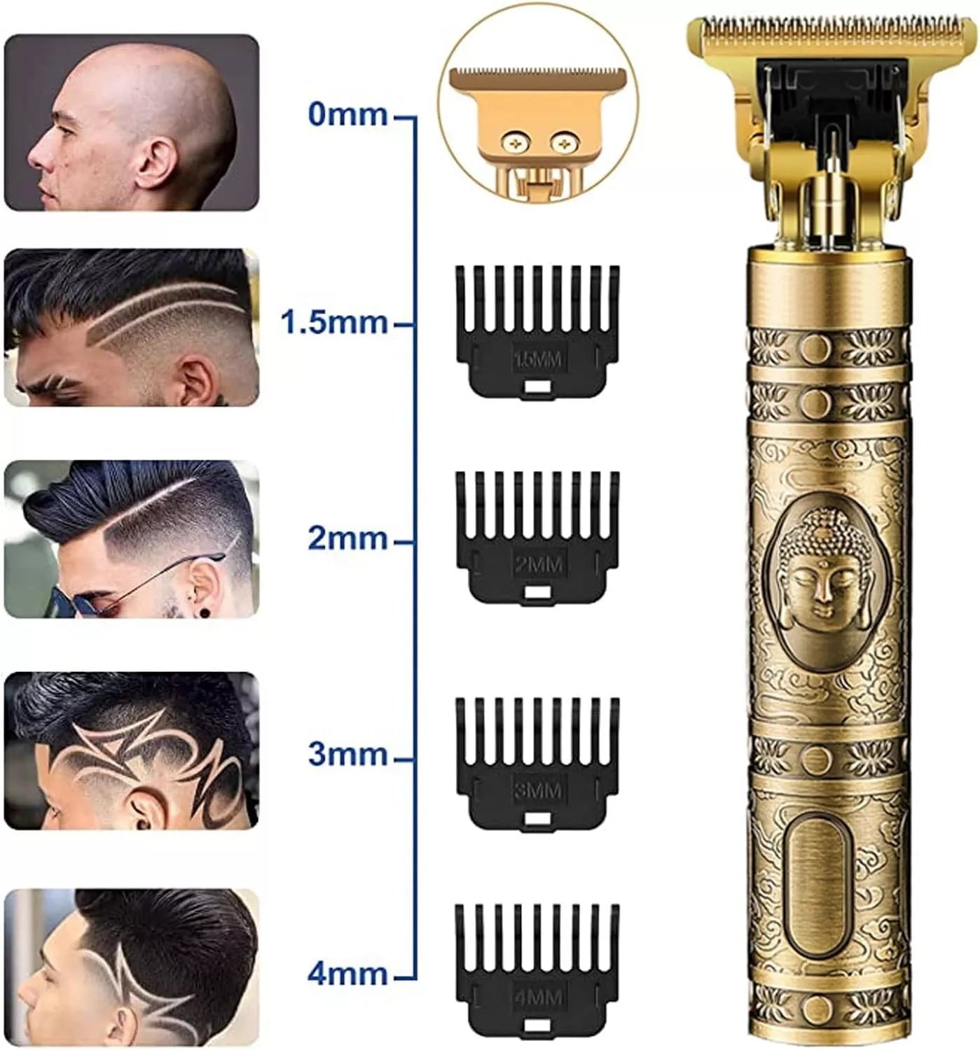 Professional Cordless Hair Trimmer for Men – Electric Beard Trimmer, Hair Clippers & Grooming Shaver
