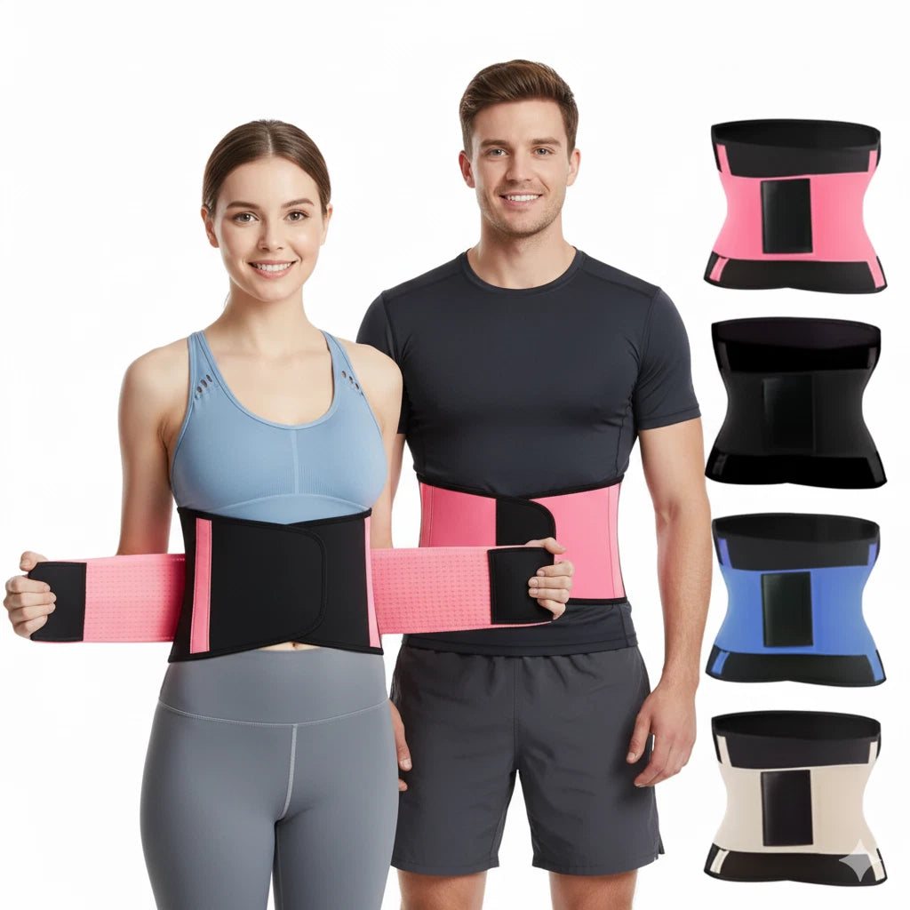 Waist Trainer Belt Women Men Adjustable Slimming Sweat Belt Workout Back Support