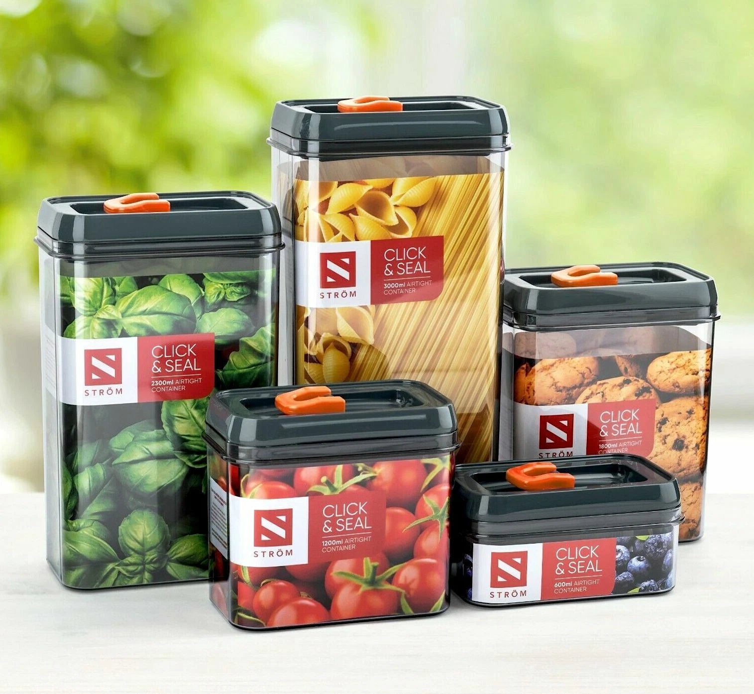 Airtight Food Storage Containers With Lids Kitchen Pantry Organiser BPA Free NEW
