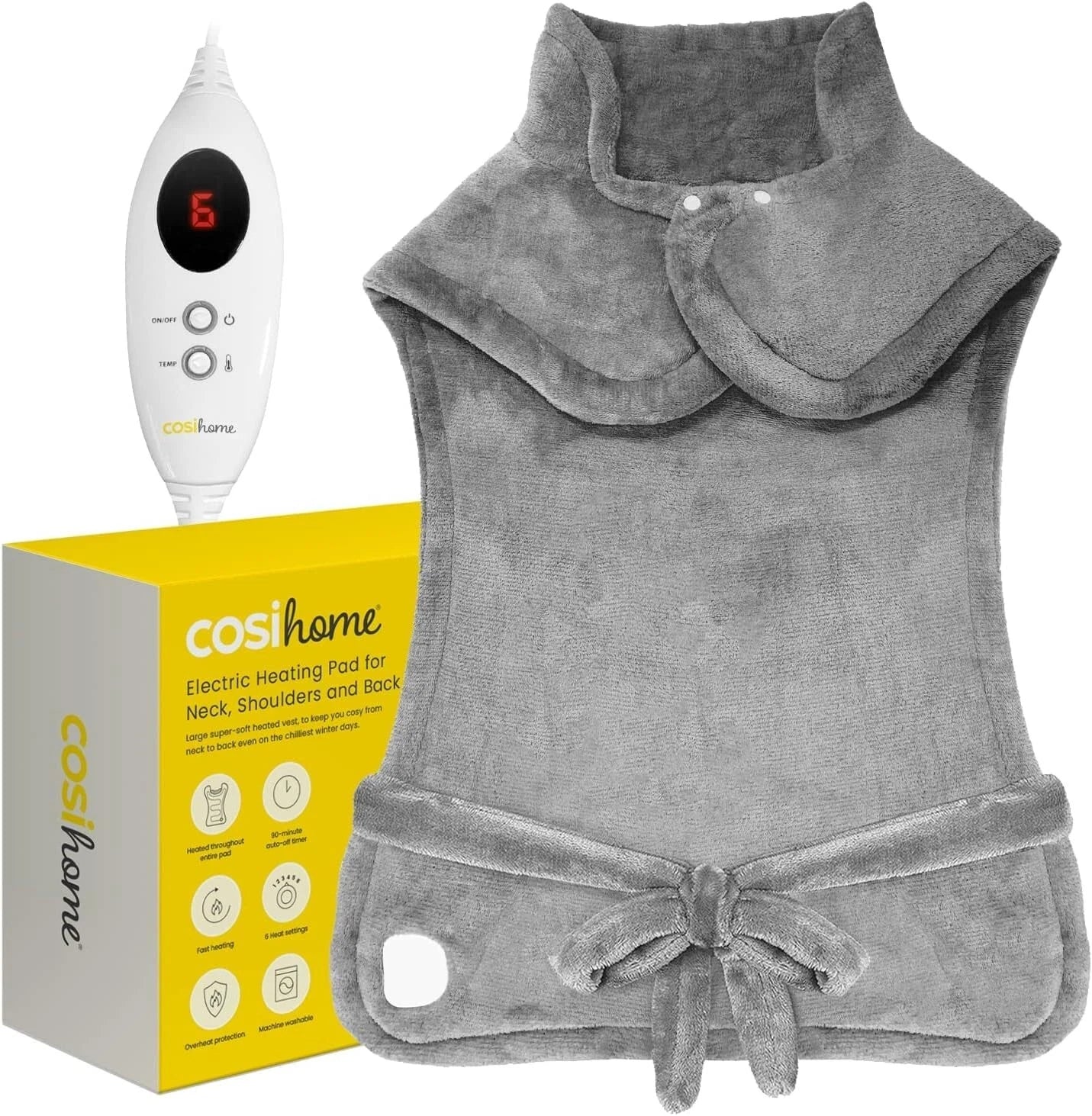 Electric Heating Pad for Neck Shoulder Back Warmer Pain Muscle Relief Washable