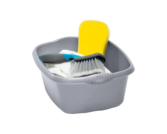 12L Washing Up Bowl Plastic Kitchen Basin Sink Mixing Cutlery Tidy Rectangular