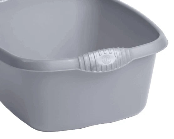 12L Washing Up Bowl Plastic Kitchen Basin Sink Mixing Cutlery Tidy Rectangular