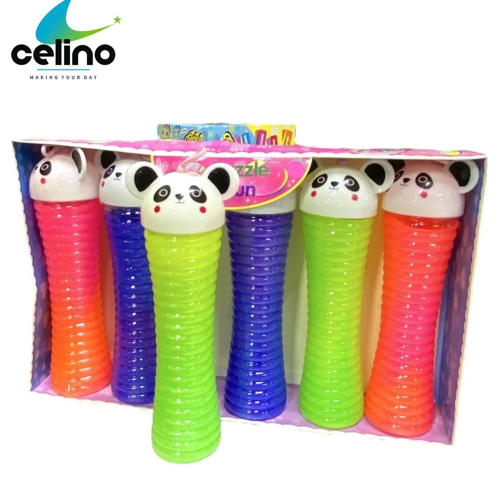 Kids Children Slime Toy Jelly Clear In Cute Panda Bottle Creative Fun Play Gift