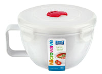 1L Microwave Food Lunch Bowl Soup Container Spill Proof Clip Lock Vent Lid