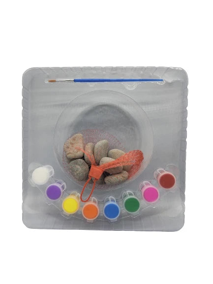 Kids Paint Your Own Pebbles Craft Kit – Children's Pebble Painting Art Set Gift