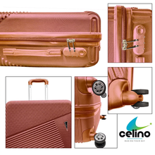 Load image into Gallery viewer, Suitcase Set of 3 Lightweight ABS Hard Shell 4 Wheel Luggage Bag Travel Trolley
