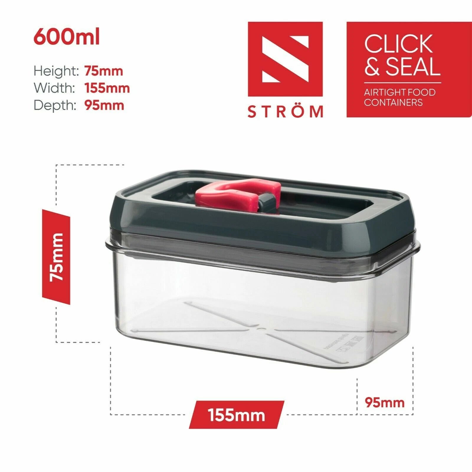 Airtight Food Storage Containers With Lids Kitchen Pantry Organiser BPA Free NEW