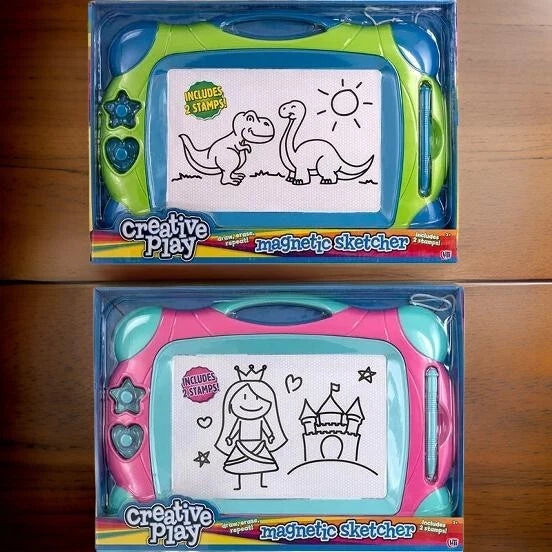 Kids Writing Drawing Board Magic Writer Magnetic Slate Doodle Pad Toy Gift