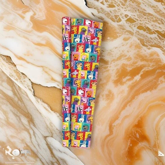2 Pack Peppa Pig Kids Gift Wrapping Paper Rolls 2m – Birthday & Christmas Present Wrap for Girls