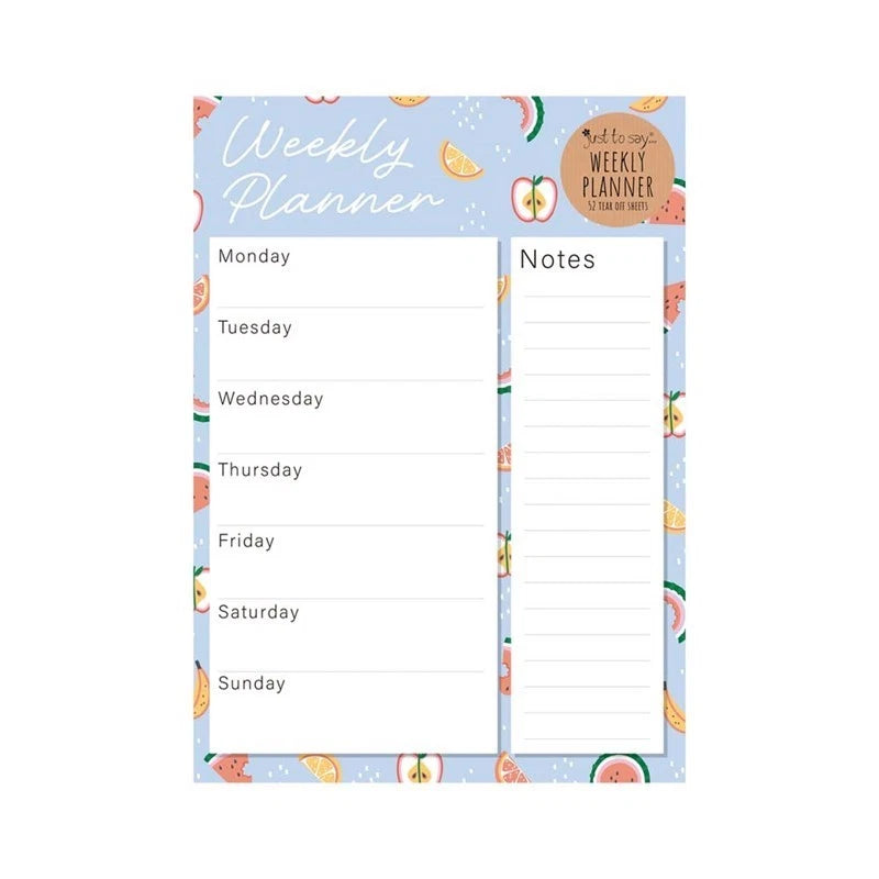 A4 Weekly Planner & To Do List Notepad – Meal Plan Desk Pad Tear-Off Sheets for Home & Office