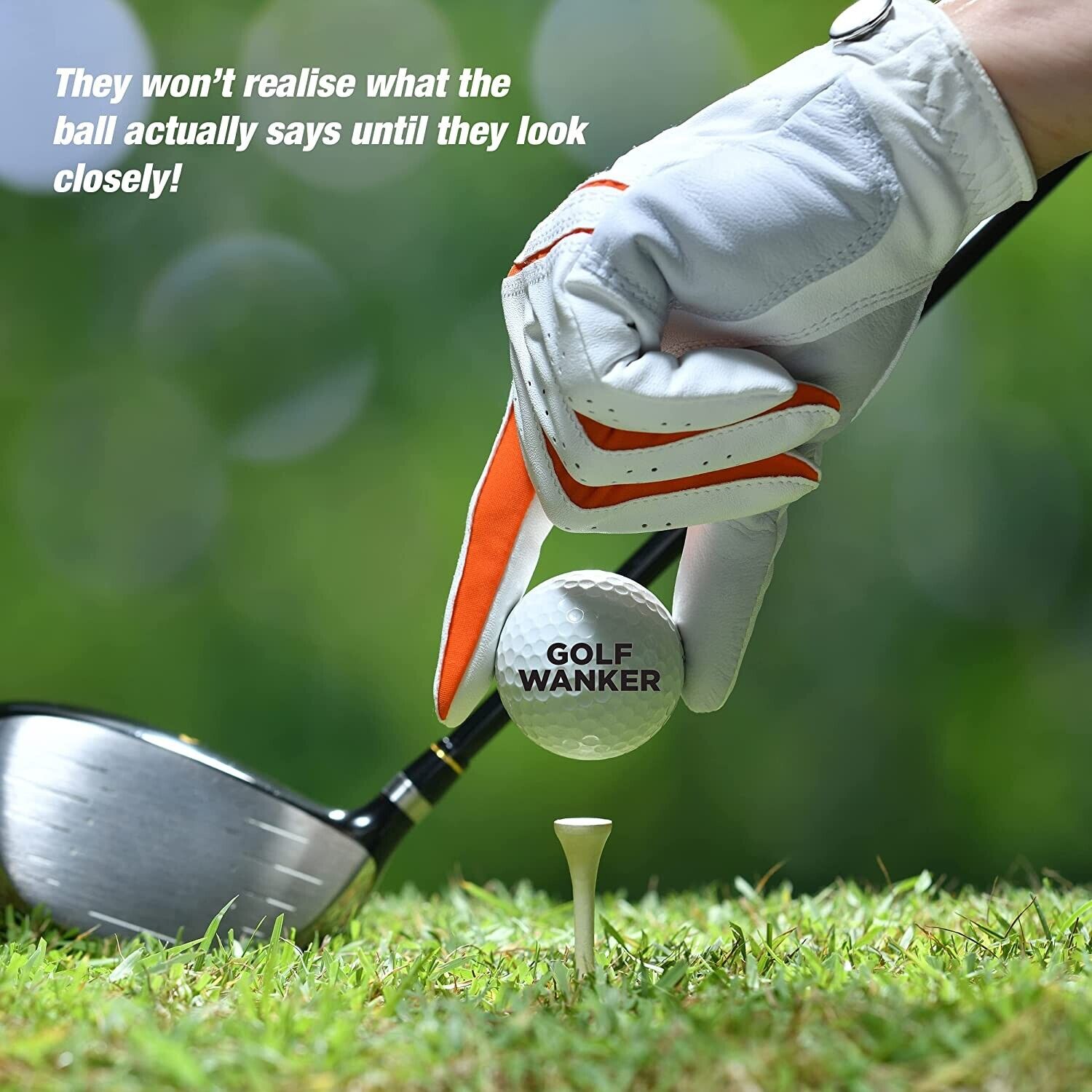 Pack of 3 Golf Balls Rude Funny Horrible Novelty Joke Gift For Men Golfers