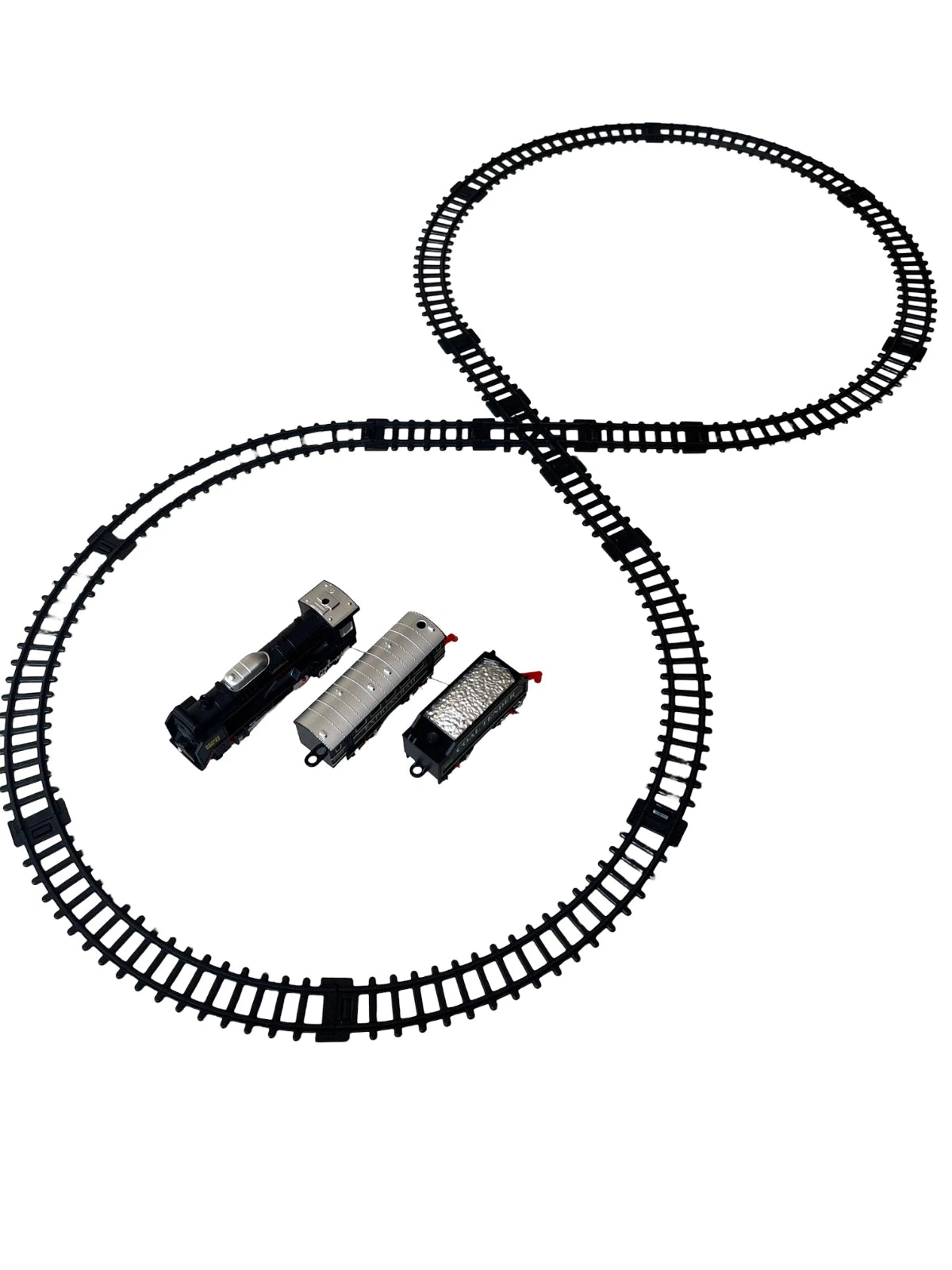 Classic Battery Operated Train Set With Tracks Light Engine Children Kids Toy