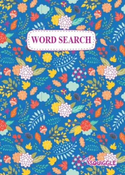 A5 Floral Wordsearch Book Travel Size For Adults & Older Children Puzzle Books