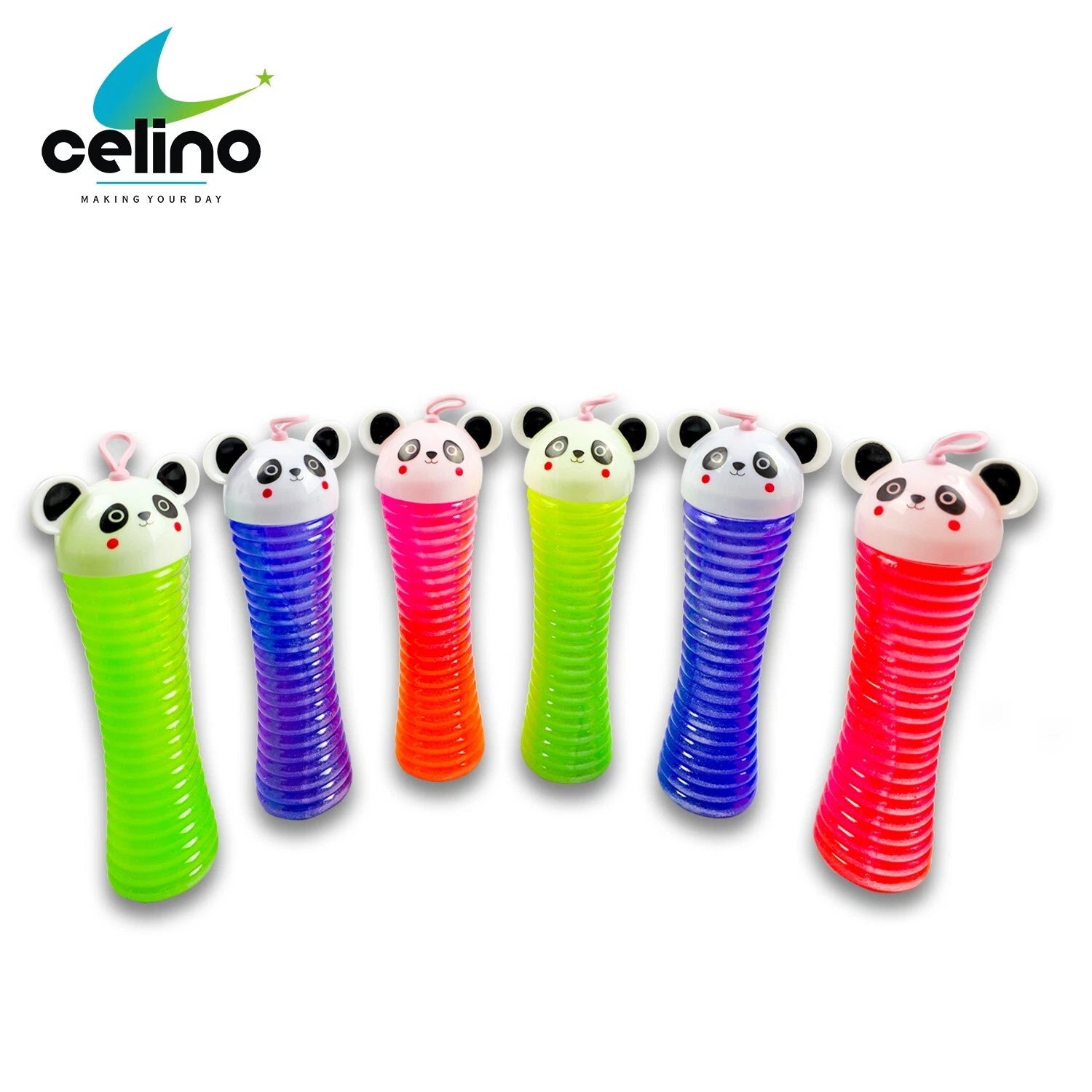 Kids Children Slime Toy Jelly Clear In Cute Panda Bottle Creative Fun Play Gift