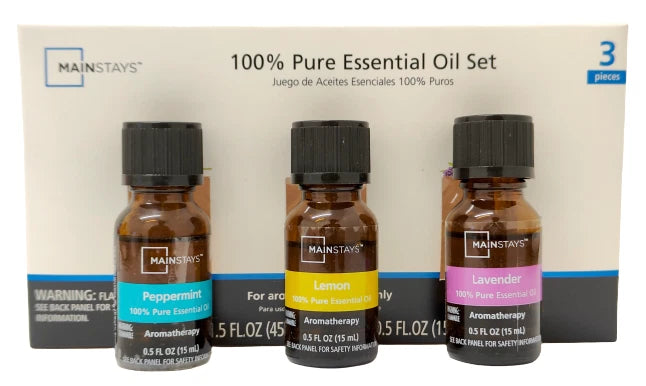 Essential Oil Set 3 Pack 100% Pure Aromatherapy Diffuser Fragrance Oils 15ml