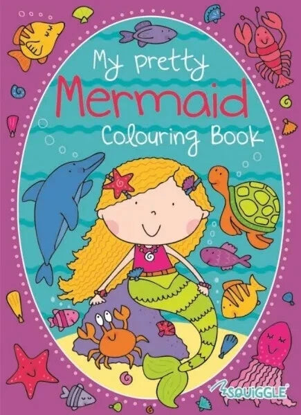 2pk A4 Colouring Book For Children Kids Girls Unicorn Mermaid Fun Activity Books